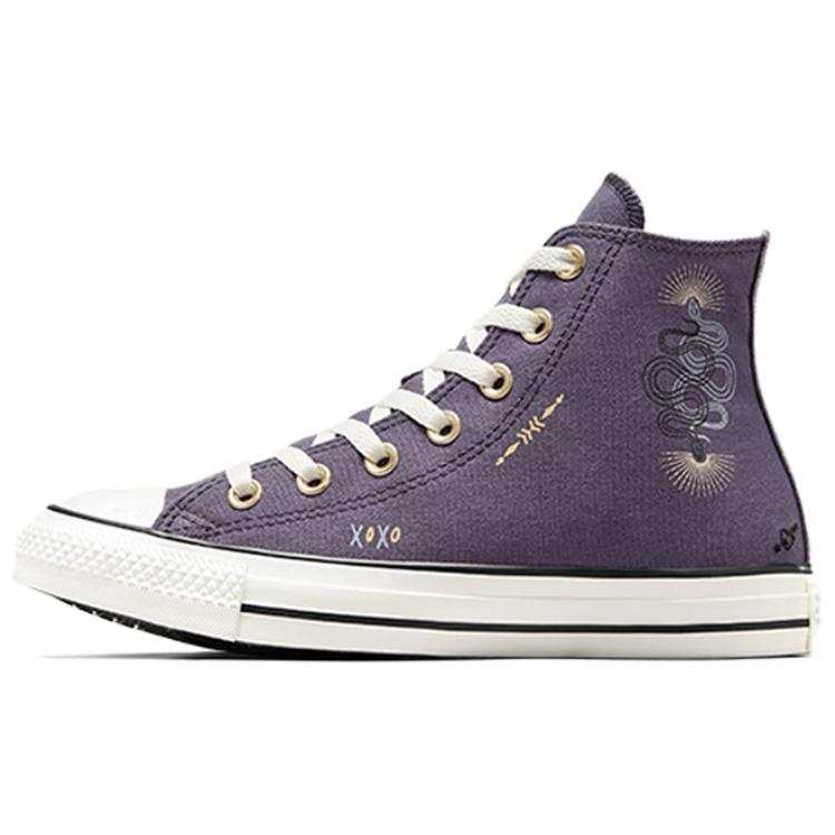 Converse Chuck Taylor All Star High top Canvas Shoes Women's Purple White