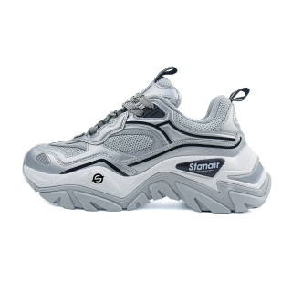 STANAIR Chunky Sneakers Women's Low Top Gray/White/Pink