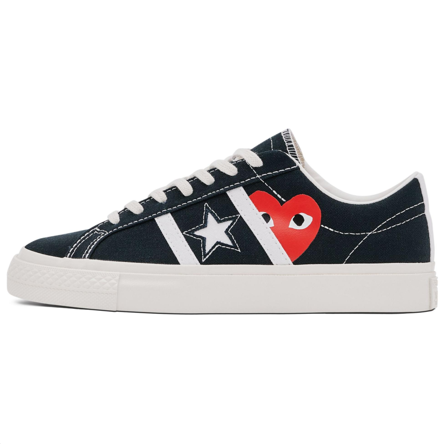 Converse One Star Comme des Garçons Play x One Star Converse Academy Pro 'Black Egret'