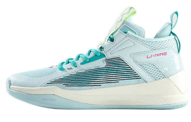 Li-Ning Li Ning Raid Cushioning Low top Basketball Shoes Men's Gray Green