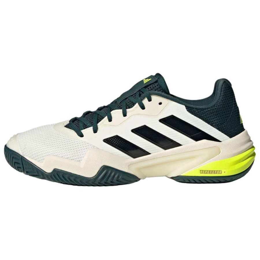 Adidas Adidas Barricade 13 Slip Resistant Abrasion Resistant Low top Tennis Shoes Men's White Green