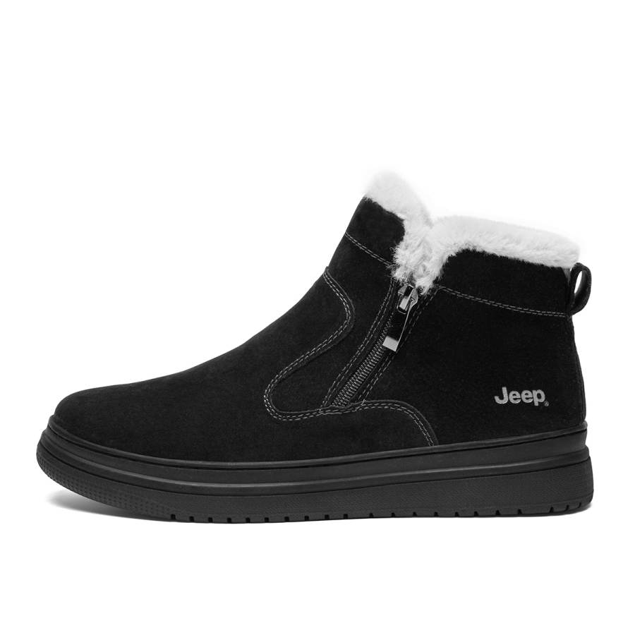 Jeep Jeep Thermal Coverage Height Increasing Abrasion Resistant Short Snow Boots Men's