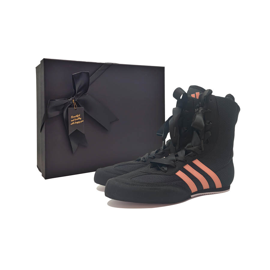 Adidas Adidas Box Hog 2.0 High top Training Shoes Unisex Black Orange