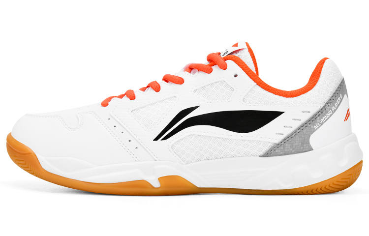 Li-Ning Li Ning Light Feather Abrasion Resistant Low top Badminton Shoes Unisex White Black