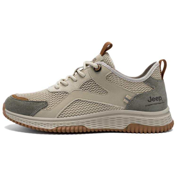Jeep Low top Mountaineering Shoes Men's Khaki Brown
