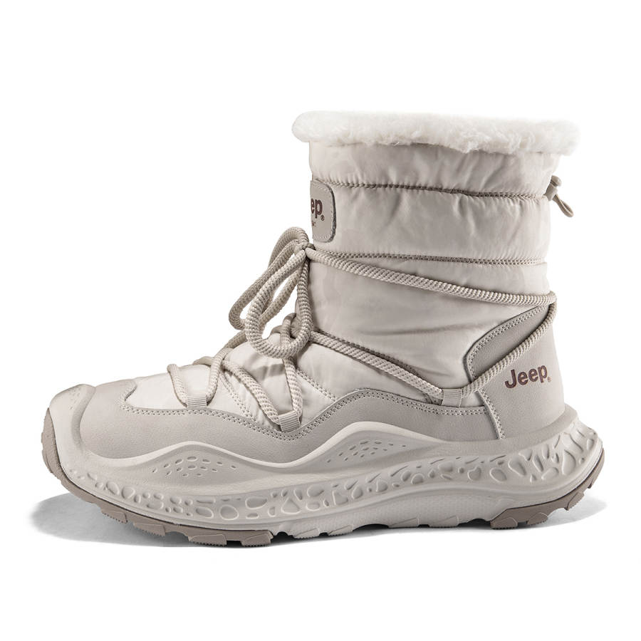 Jeep Warm Wear-Resistant Cushioning Height Increasing Slip-Resistant Coverage Short Snow Boots Men's