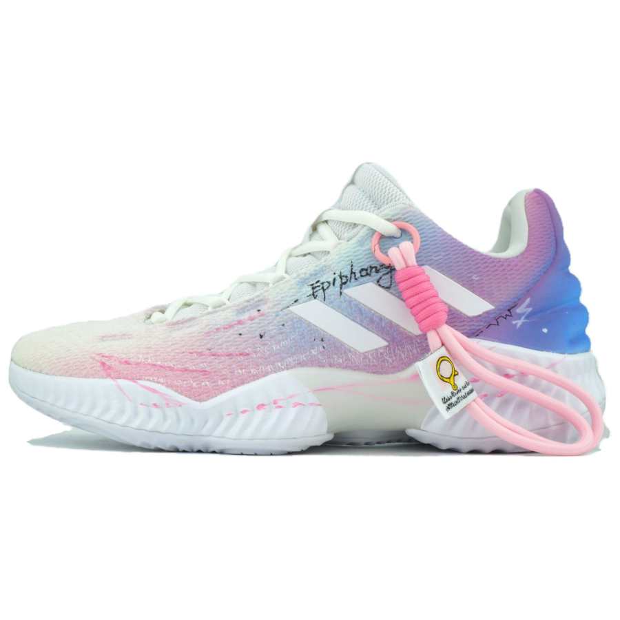 Adidas Adidas Pro Bounce 2018 Basketball Shoes Men's Low Top Pink/Purple/Blue/Black/White