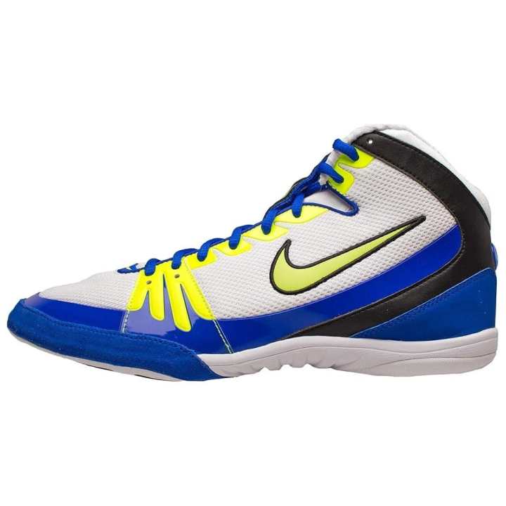 Nike Nike Slip Resistant Abrasion Resistant Mid top Training Shoes Men's White Blue