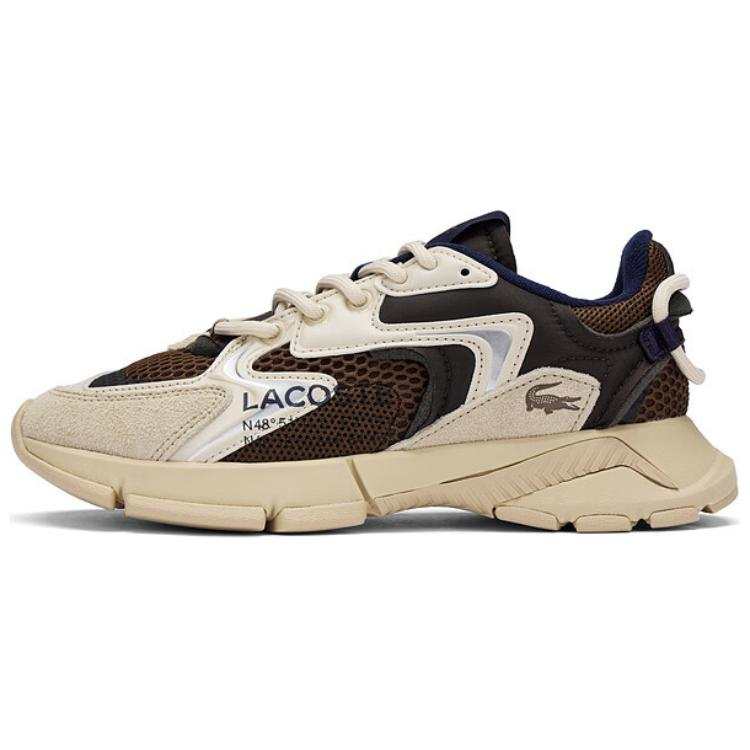 LACOSTE Breathable And Slip Resistant Low top Chunky Sneakers Women's Brown/Light Brown