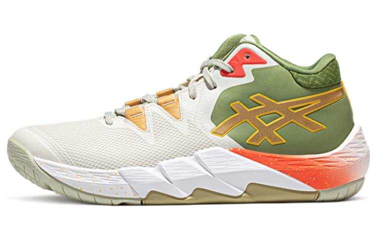 ASICS Unpre Ars 2 Support Mid top Basketball Shoes Unisex Beige Green