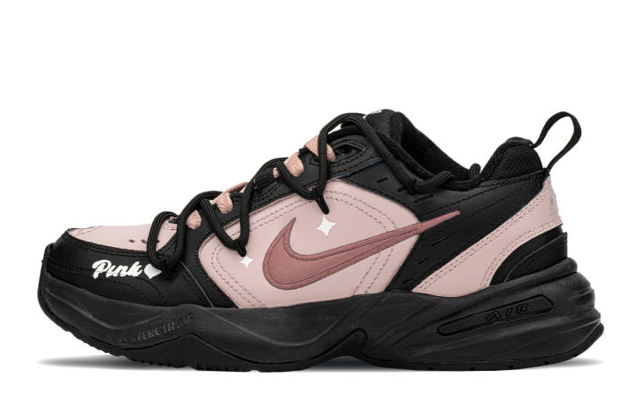 Nike Nike Air Monarch 4 Low top Chunky Sneakers Unisex Black Pink