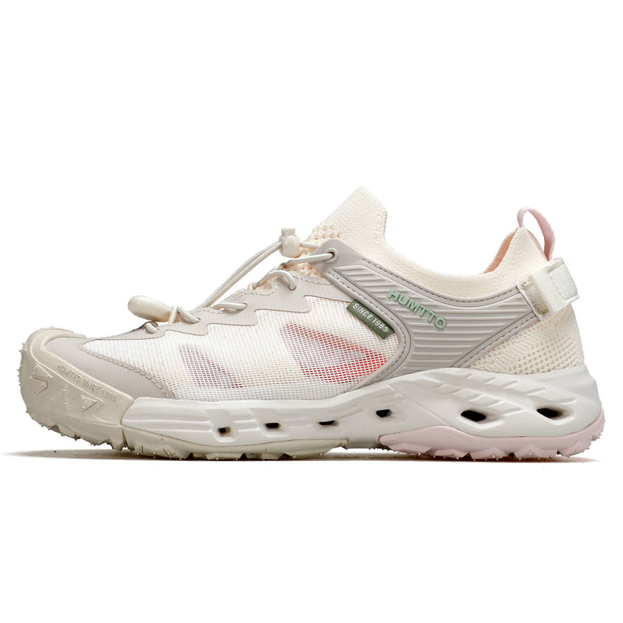 HUMTTO Slip Resistant Quick Dry Grip Slip Resistant Quick Dry Grip River Trekking Shoes Women's Light Beige Pea Green