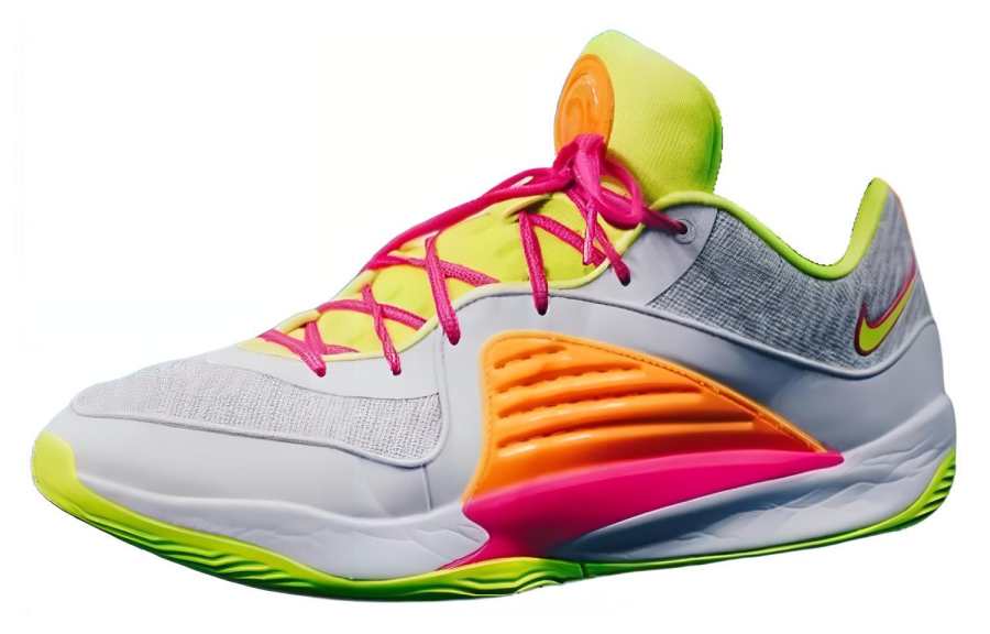 Nike Nike KD 16 PE Cushioning Slip Resistant Abrasion Resistant Low top Basketball Shoes Men's White Yellow Orange