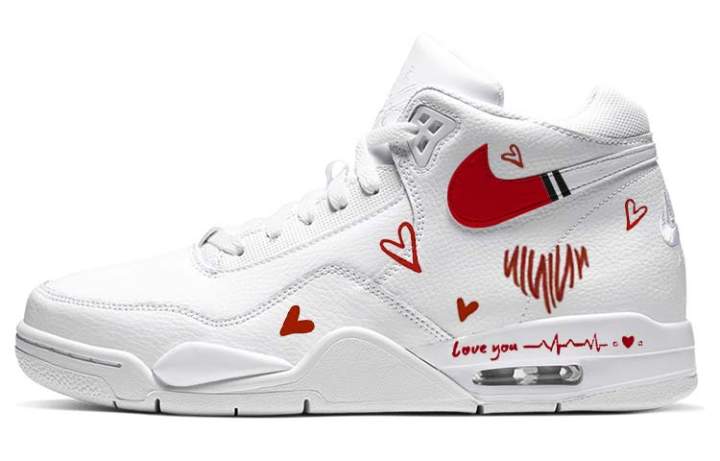 Nike Nike Flight Legacy Vintage Basketball Shoes Unisex Mid Top Red/White