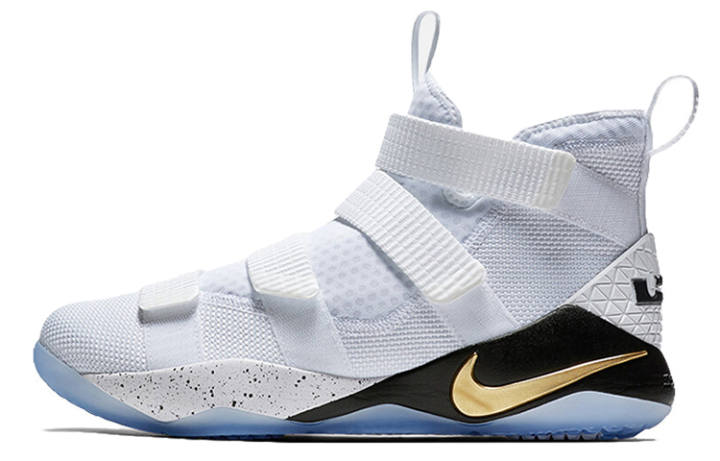Nike Nike Lebron Soldier Xi Ep 'White Metallic Gold Black'