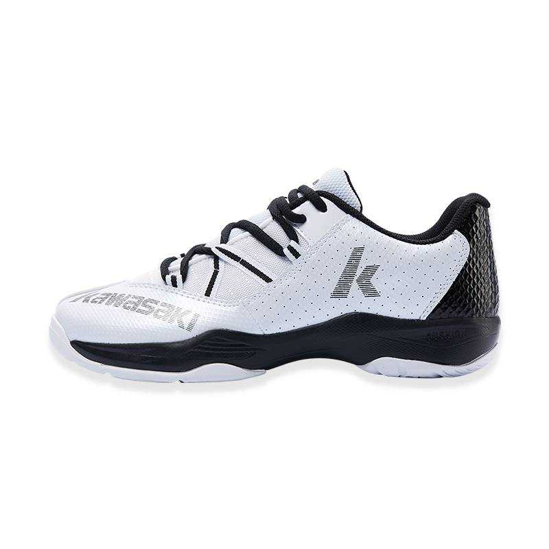 Kawasaki Speed Collection Rubber Black White Low top Professional Training Shoes, Badminton Shoes Unisex