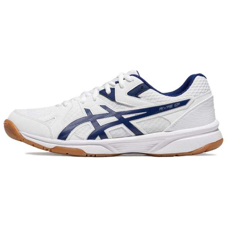 ASICS RIVRE CF Fabric Abrasion Resistant Abrasion Resistant Low top Badminton Shoes Unisex White Blue