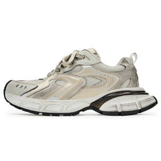 SENGUOGUO Cushioning, Wear Resistant Low top Chunky Sneakers Unisex Gold