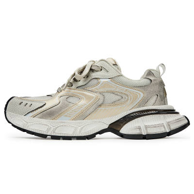 SENGUOGUO Cushioning, Wear Resistant Low top Chunky Sneakers Unisex Gold