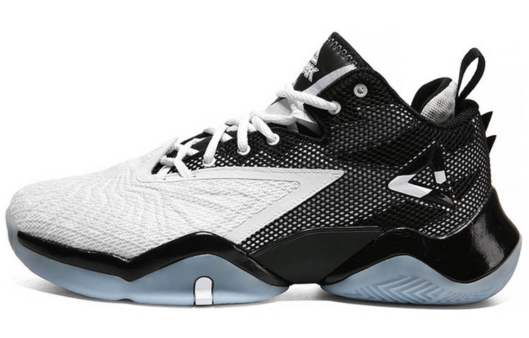 PEAK Taichi Lightning Slip Resistant Abrasion Resistant Low top Basketball Shoes Men's White Black