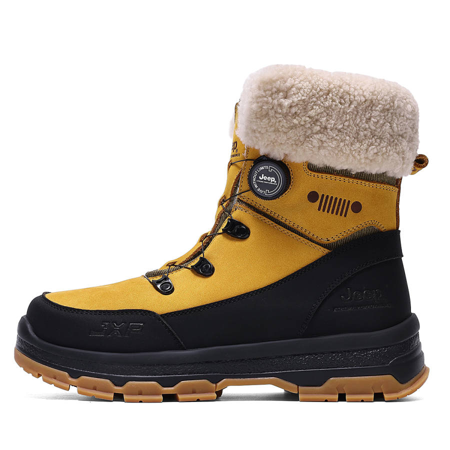 Jeep Jeep Thermal Abrasion Resistant Height Increasing Coverage Snow Boots Men's