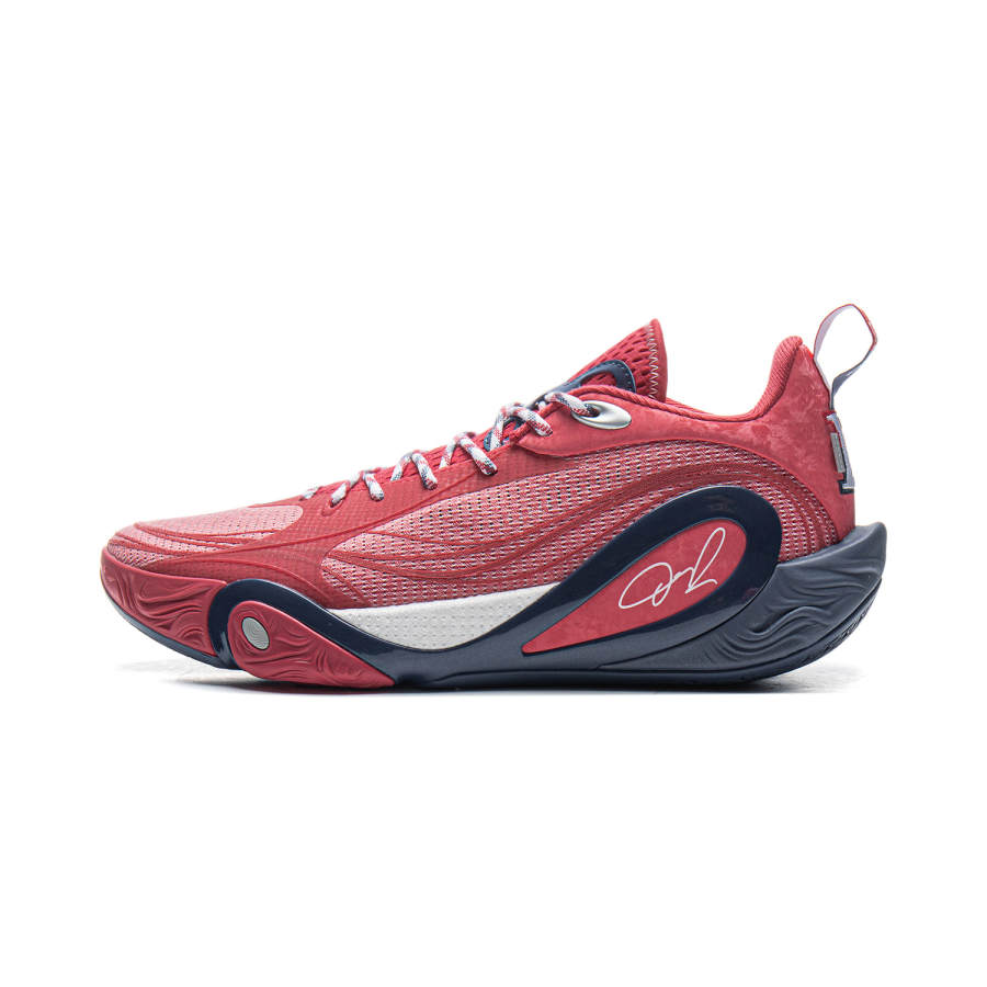 Li-Ning Li Ning DLO1 Low top Basketball Shoes Men's Deep Berry Red