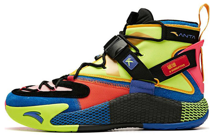 Anta KT5 Disruptive 'Jigsaw Puzzle' High top Basketball Shoes Men's Multicolor