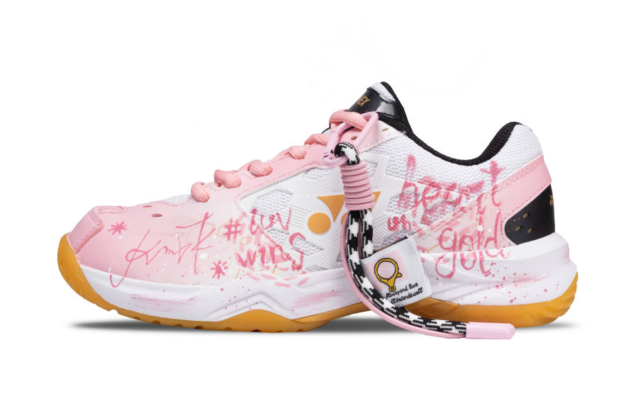 YONEX Power Cushion Rose Kiss Cushioning Abrasion Resistant Breathable Low top Badminton Shoes Unisex