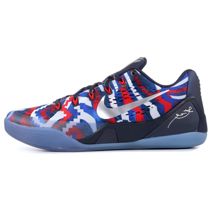 Nike Nike Kobe 9 EM Low 'Independence Day' Slip Resistant Lightweight Non slip Lightweight Low top Basketball Shoes Men's
