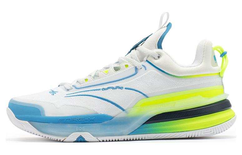 361° DVD1 Basketball Shoes Men's Low Top White/Blue/Green