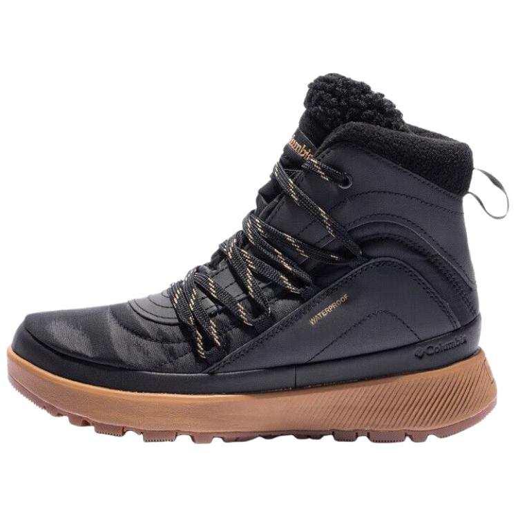 Columbia Red Hills OMNI HEAT Slip Resistant Abrasion Resistant High top Hiking Shoes Women's Black