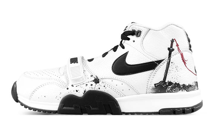 Nike Nike Air Trainer 1 Mid top Training Shoes Men's Black White