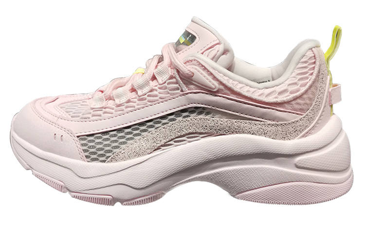 Li-Ning Li Ning Aurora WindWalker Cushioning Slip Resistant Abrasion Resistant Breathable Low top Chunky Sneakers Women's Pink