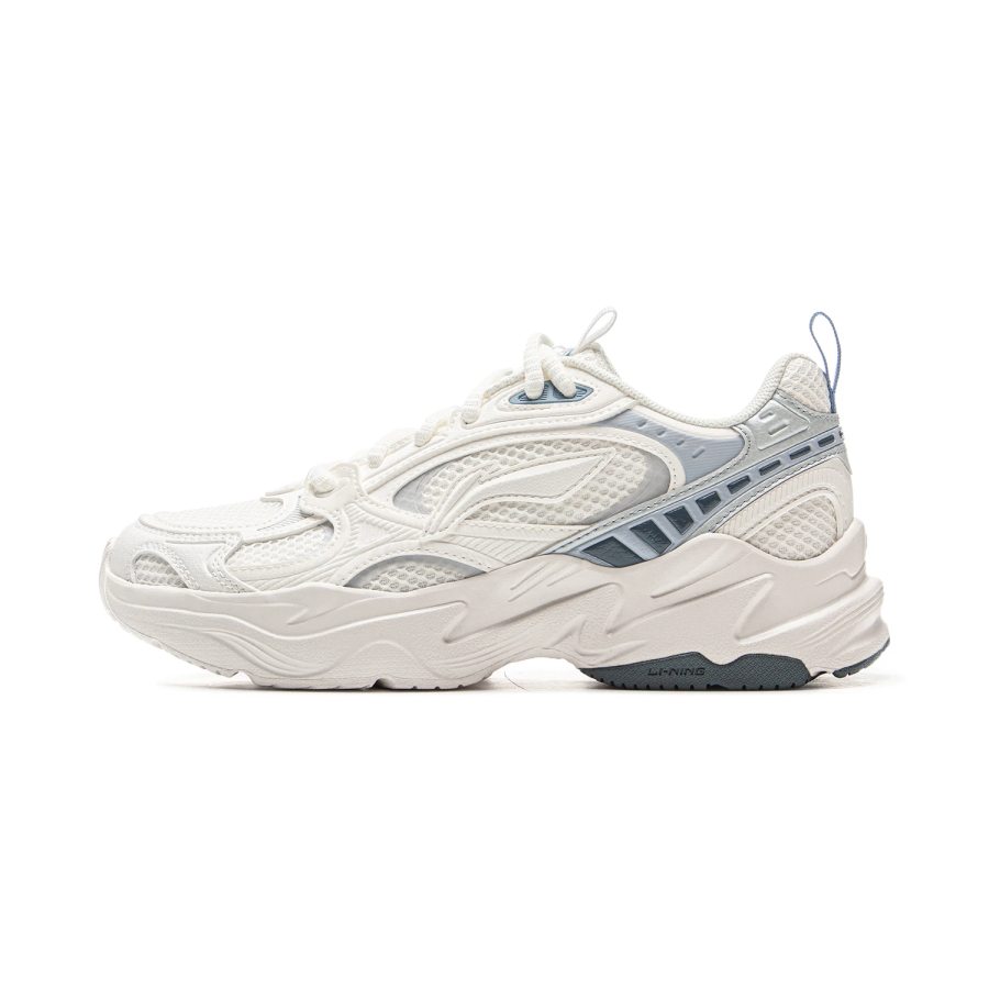 Li-Ning Li Ning Shooting Stars 2K Slip Resistant, Abrasion Resistant, Breathable Low top Chunky Sneakers Women's White Blue