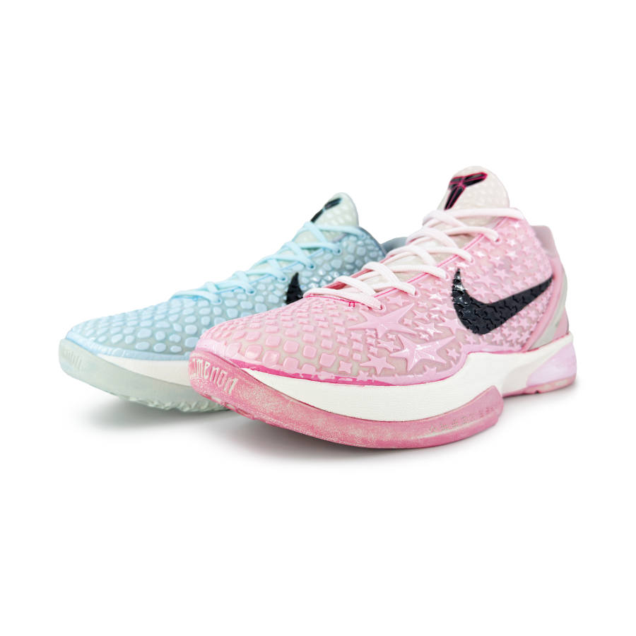 Nike Nike Zoom Kobe 6 All Star 2.0 All Star 2.0 Cushioning, Wear Resistant Low top Basketball Shoes Men's Pink Blue