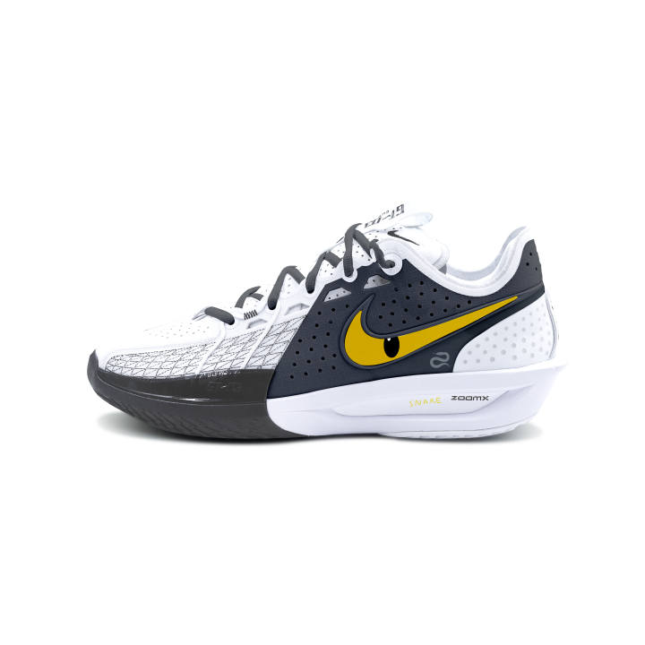 Nike Nike G.T. Cut 3 Shark Pepper Cushioning Abrasion Resistant Support Low top Basketball Shoes Unisex Black White