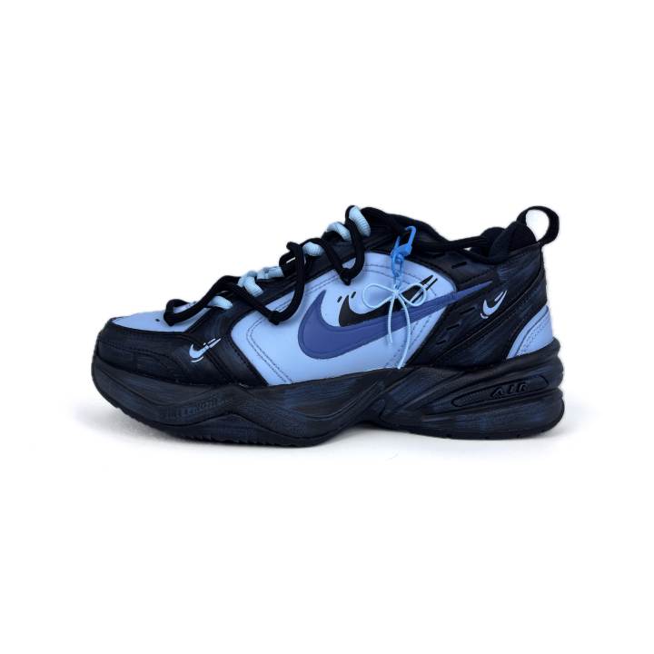 Nike Nike Air Monarch 4 Slip Resistant, Abrasion Resistant, Lightweight Low top Chunky Sneakers Unisex Black Purple