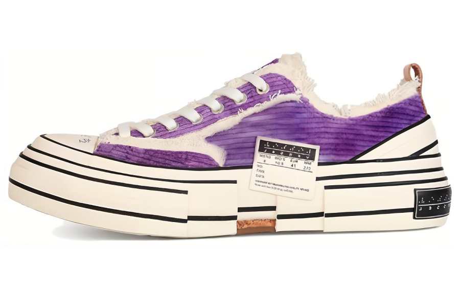 XVESSEL Low top Canvas Shoes Unisex Purple
