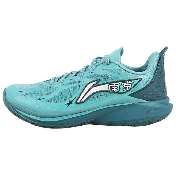Li-Ning Li Ning SONIC 12 PE Edition Cushioning, Wear Resistant Low top Basketball Shoes Men's Turquoise