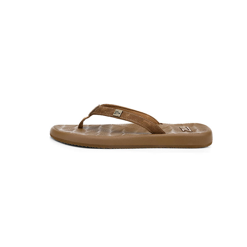 ZVA Quiet Abrasion Resistant Slip Resistant Quiet Abrasion Resistant Slip Resistant Flip Flops Women's Coffee Brown