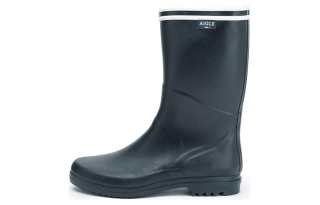 AIGLE Waterproof Abrasion Resistant Cushioning Rain Boots Women's Blue White