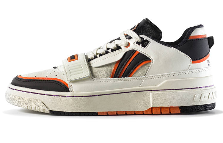 Li-Ning Li Ning Rookie Chang'an Youth Comfortable Low top Vintage Basketball Shoes Men's Neon Flame Orange