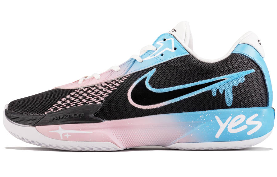 Nike Nike Air Zoom G.T. Cut Academy Fabric Abrasion Resistant Breathable Low top Basketball Shoes Unisex Black