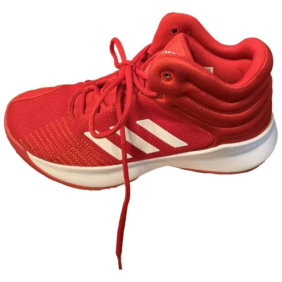 Adidas Adidas Pro Spark Slip Resistant Abrasion Resistant Mid top Basketball Shoes Men's Red