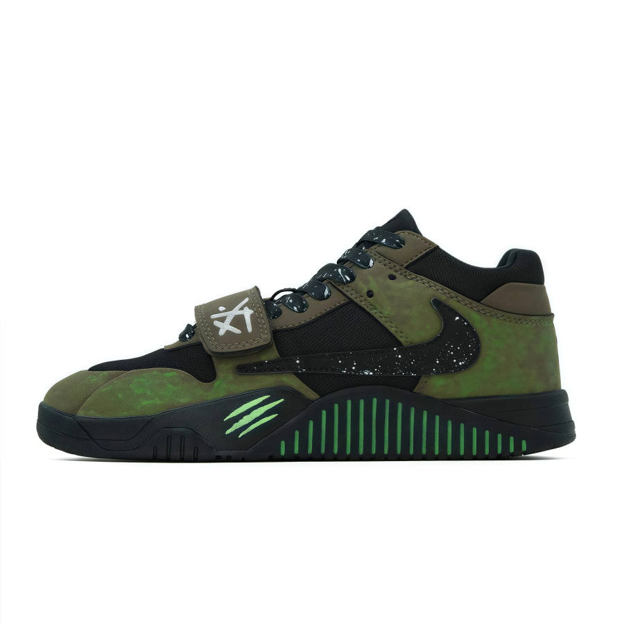 Jordan Travis Scott x Jordan Jumpman Jack Demon Claw Cushioning Low top Basketball Shoes Unisex Neon Green