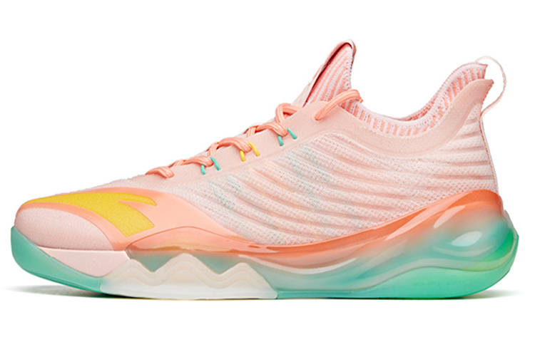 Anta KT6 Low 'Flamingo' Thompson Textile, Synthetic Leather Cushioning Slip Resistant Abrasion Resistant Breathable
