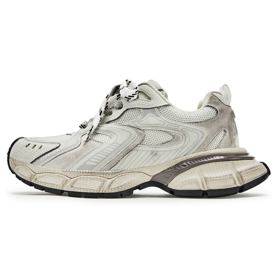 SENGUOGUO Cushioning Abrasion Resistant Cushioning, Wear Resistant Low top Chunky Sneakers Unisex Beige