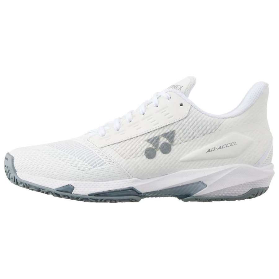 YONEX Slip Resistant Abrasion Resistant Low top Tennis Shoes Unisex White