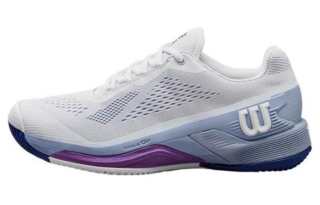Wilson Rush Pro Abrasion Resistant Breathable Abrasion Resistant Breathable Low top Tennis Shoes Women's Blue Gray