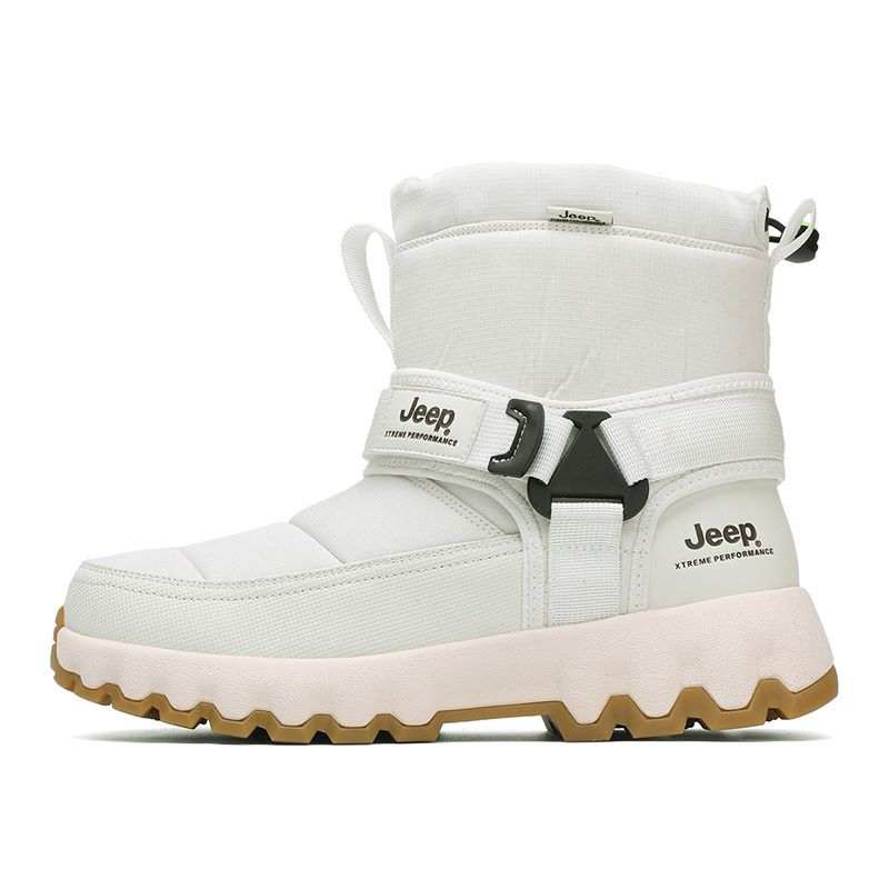 Jeep Thermal Abrasion Resistant Cushioning Height Increasing Slip Resistant Coverage Short Snow Boots Unisex